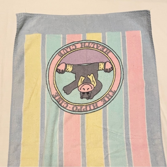 Vintage Hippo Cise Health Club Towel - Picture 4 of 16